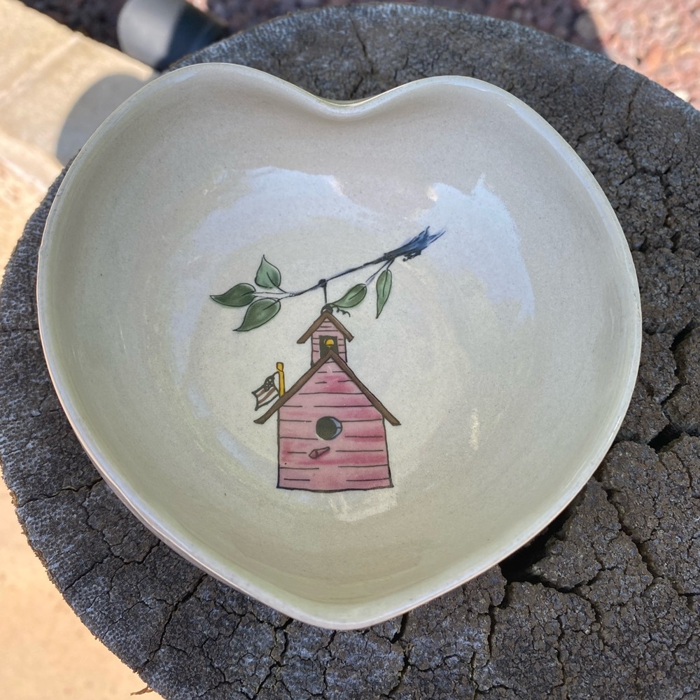 Vintage Bird House Spoon Rest
